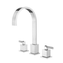 Robinet de salle de bain répandu nickel brossé